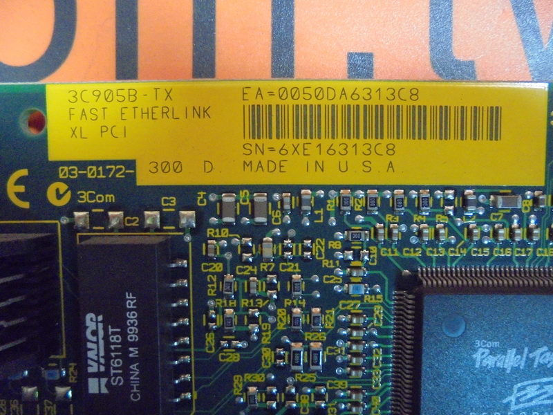 Scheda Di Rete 3Com 3C905CX-TXM 10/100 - PCI, RJ-45, Usata - Foto 1